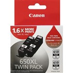 Canon PGI650XLBKTWIN OEM Ink Cartridge Twin Pack Black