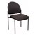 Ys11B Visitor Fabric Stacking Chair No Arms Black