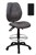 Sabina Ys43D Drafting Chair High Back Black