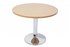 Rapid Table Round 900Mm With White Base Beech
