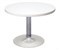 Rapid Round Coffee Table 600Mm Chrome Base 425H Natural White
