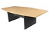 Logan Conference Meeting Table 2400X1200 Boat Shaped Beech Ironstone