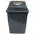 Cleanlink Rubbish Bin With Bullet Lid 60L Grey