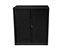 Rapid Tambour Cupboard 1016X900Mm Black 2 Shelf
