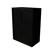 Rapid Tambour Cupboard 1200Hx900Wc473D Black 2 Shelf