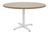 Rapid Span 4 Star Round Table 900Mmx730Mmh White Base Beech Top