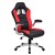 Ys Xr8 Racing Chair Black  Red Pu Arms Chrome Base Arms