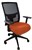Bibbulmun Contour Mesh Chair Arms 135Kg Tangerine