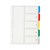Marbig Dividers Pp A4 5 Tab Multi Colour