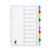 Marbig Dividers Manilla A4 10 Tab Reinforced Multi Colour