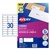 Avery Quick Peel Address Labels Sure Feed L7158 64X267mm 30Up Bx 100