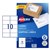 Avery Shipping Labels With Trueblock L7173 991X57Mm Laser White 10Up Pack