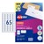 Avery Quick Peel Address Labels Sure Feed J8651 381X212mm 65Up Bx 50