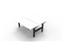 Boost  2P Sit Stand Desk 1200x750mm Nat White Top Black Frame