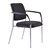 Chair Lindis 4 Leg Chair Black Upholstered Seat  Back Arms