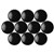 Vista Magnetic Buttons 20mm Pack 10 Black