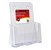 Deflecto Brochure Holder 77001 Free Standing A4 1 Tier Clear