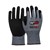 NXG C3131V Cut F Heavy Duty Gloves Black Nitrile Coated Dark Grey 