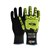 NXG P8138 Black Dog Cut F Impact Gloves Nitrile Palm Coated 