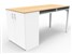MeetUp Standing Table H1020x D900xw1200 Space Euro Oak White ONLY AVAILABLE IN WA