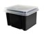 Italplast Storage Box 32L Recycled BlackClear I1307GR