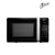 Nero Black Microwave With Grey Interior 23L