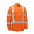 Akurra HiVis Long Sleeve XBack Taped Rail Shirt 145gsm Orange