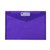 Marbig Doculope Document Wallet A4 With Button Purple