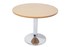 Rapid Table Round 1200Mm With Chrome Base Beech Top