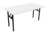 Rapid Folding Table Steel Black Frame 1800X750 White Top
