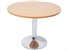 Rapid Table Round 900Mm With Chrome Base Beech