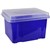 Italplast Storage Box Clear Base And Lid 360Wx450Lx285Hmm 32L Purple