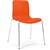 Acti 4C Side Chair With Chrome Leg Base Orange