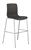 Acti Chrome Bar Stool Base 760mm High With Polyprop Shell Charcoal