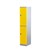 Locker 2 Door Abs Plastic 1940Hx380Wx500D Yellow