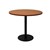Rapid Table Round 1200Mm With Black Base Cherry Top