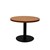 Rapid Round Coffee Table 600Mm Black Base 425H Cherry Top
