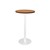 Rapid Dry Bar Table 600Mm Round Top 1075H White Base Cheery Top