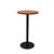 Rapid Dry Bar Table 600Mm Round Top 1075H Black Base Cherry Top