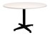 Rapid Round Table 4 Star Black PC Pedestal Frame With 1200Mm White Top