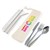 Banquet Stainless Steel Cutlery  Straw Set in Calico Pouch